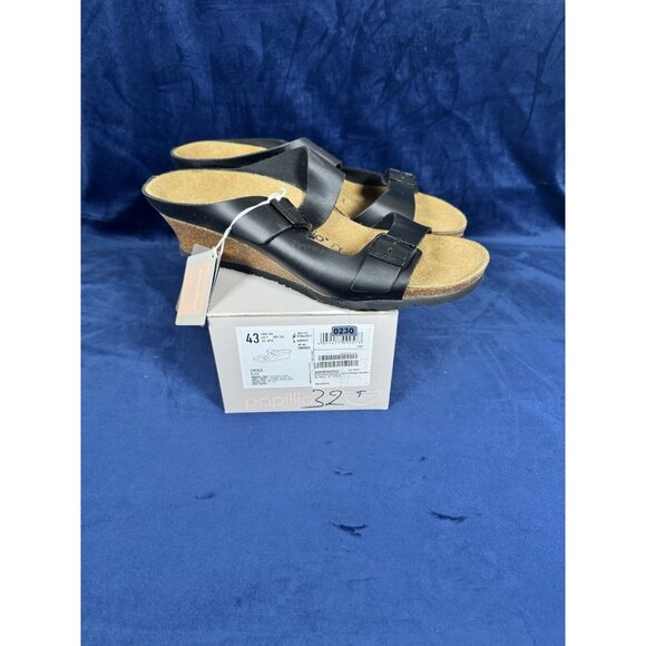 Birkenstock Shoes - Birkenstock Papillio Emina wedge sandals Black Arizona style Buckles 43 12 0230